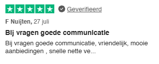 Geverifieerde Trustpilot-review van F Nuijten