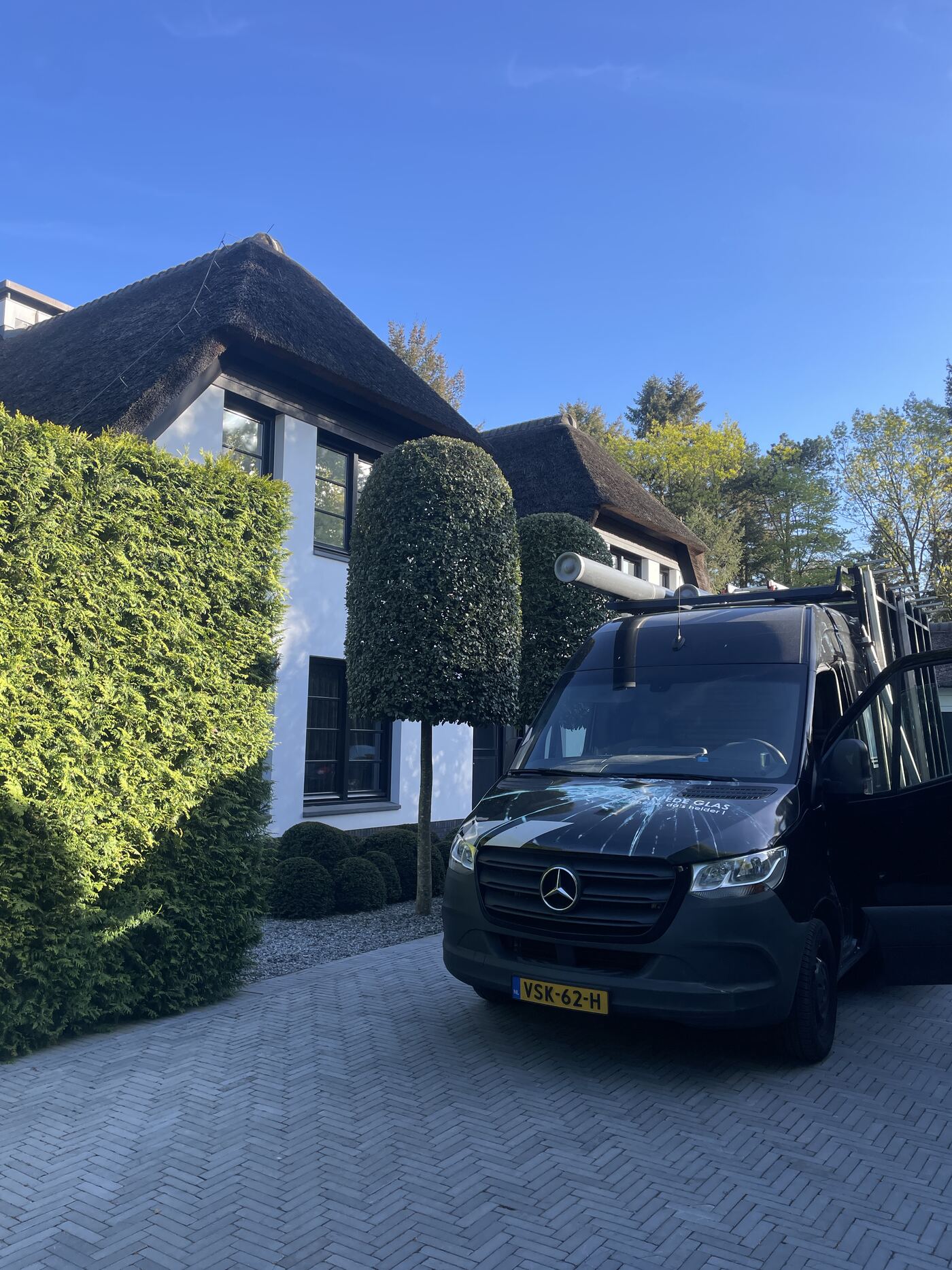 Villa met rieten kap