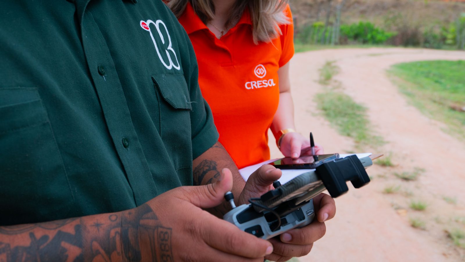 Bastidores de gravação com drone Karatapa Films