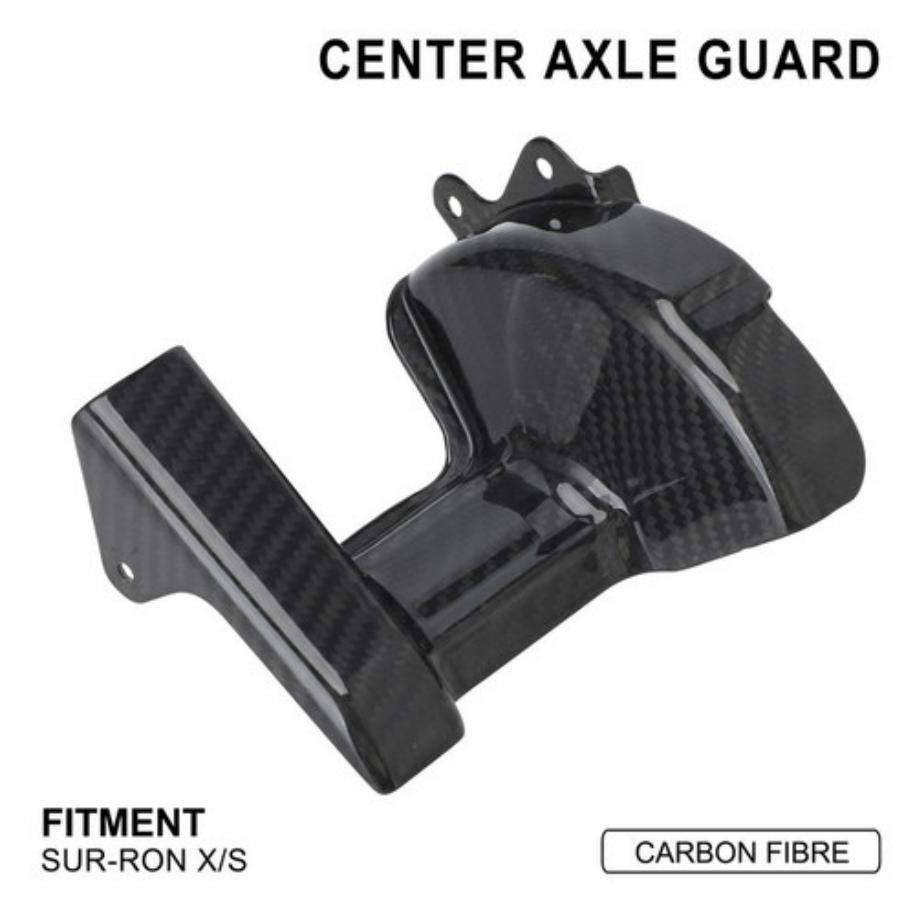 JFGRacing Protection axe central - Carbone (16222002) - Surron