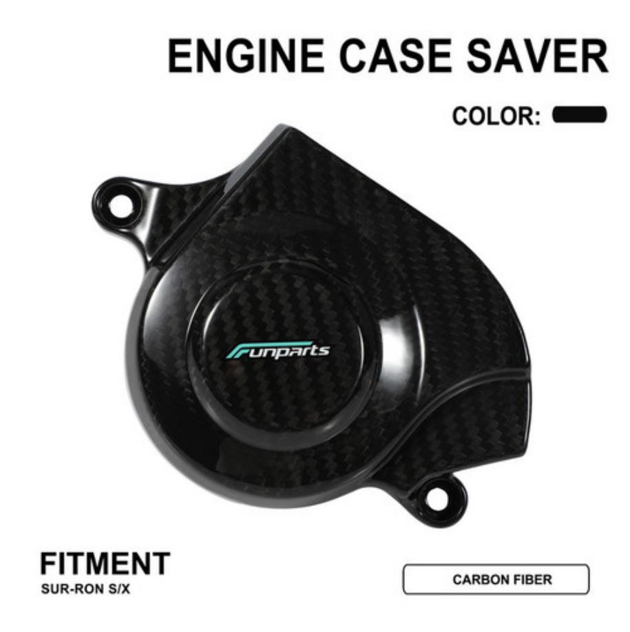 JFGRacing Protection carter moteur - Carbone (11272003) - Surron