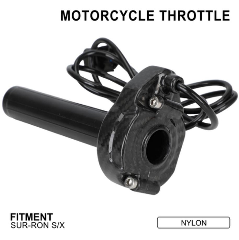 JFGRacing Motorcycle Poignée d'accélérateur - Carbone (16142003) - Surron