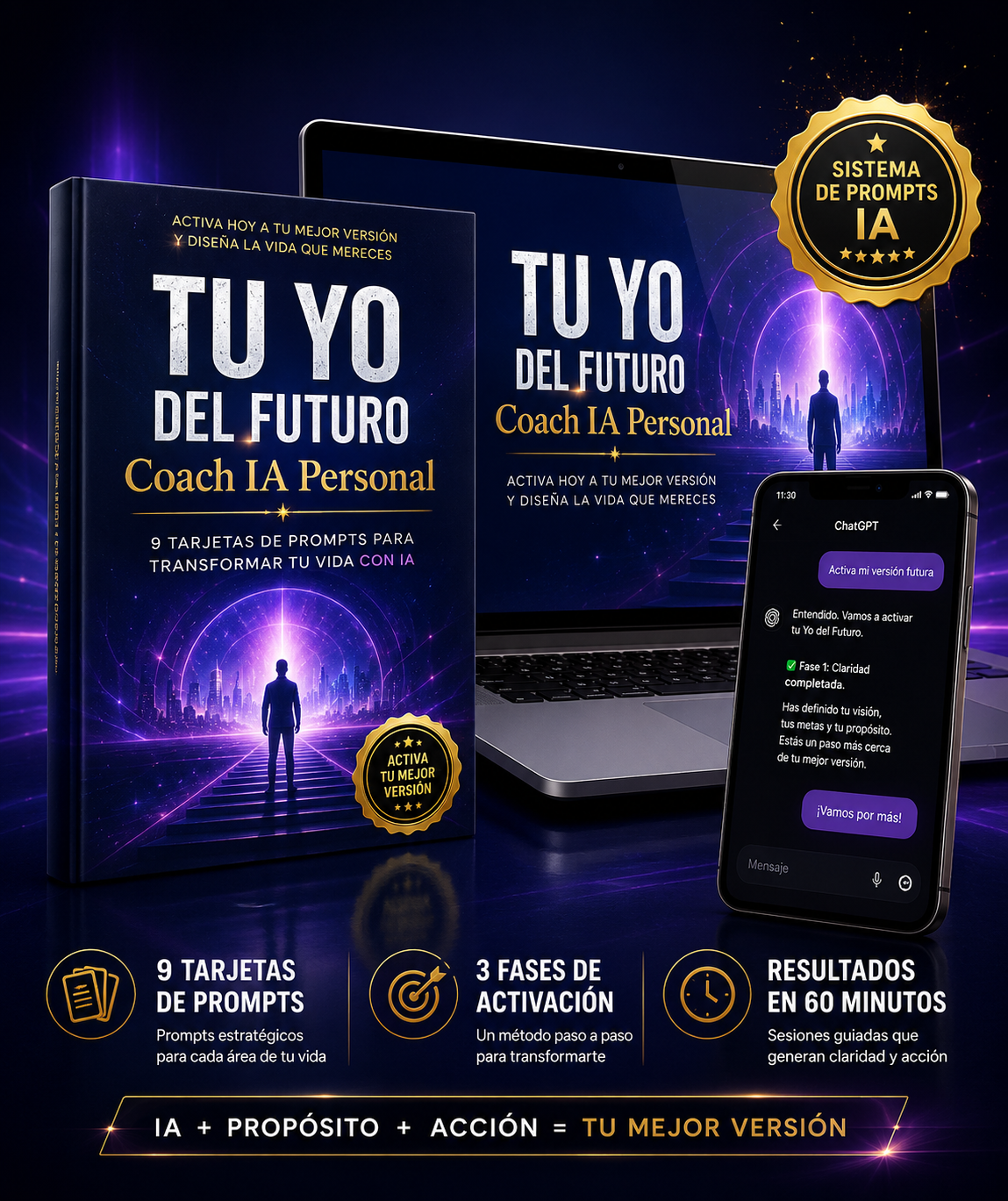 Tu Yo del Futuro: Coach IA — Sistema completo con dispositivos