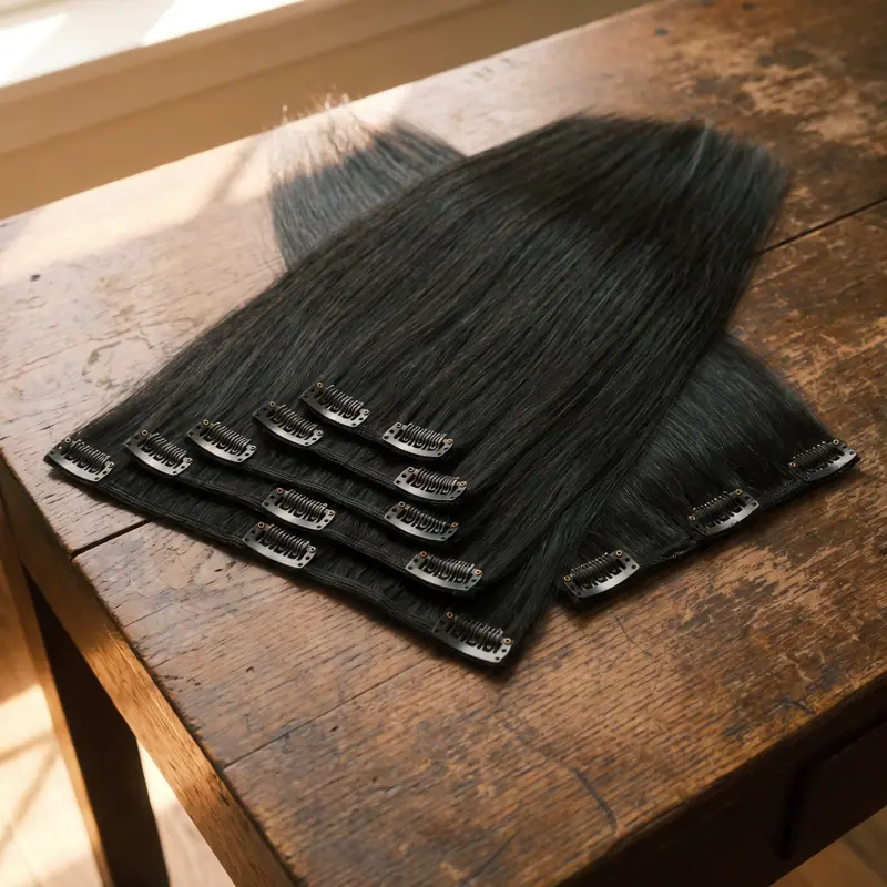 Silky Straight Clip-In Set, 18"